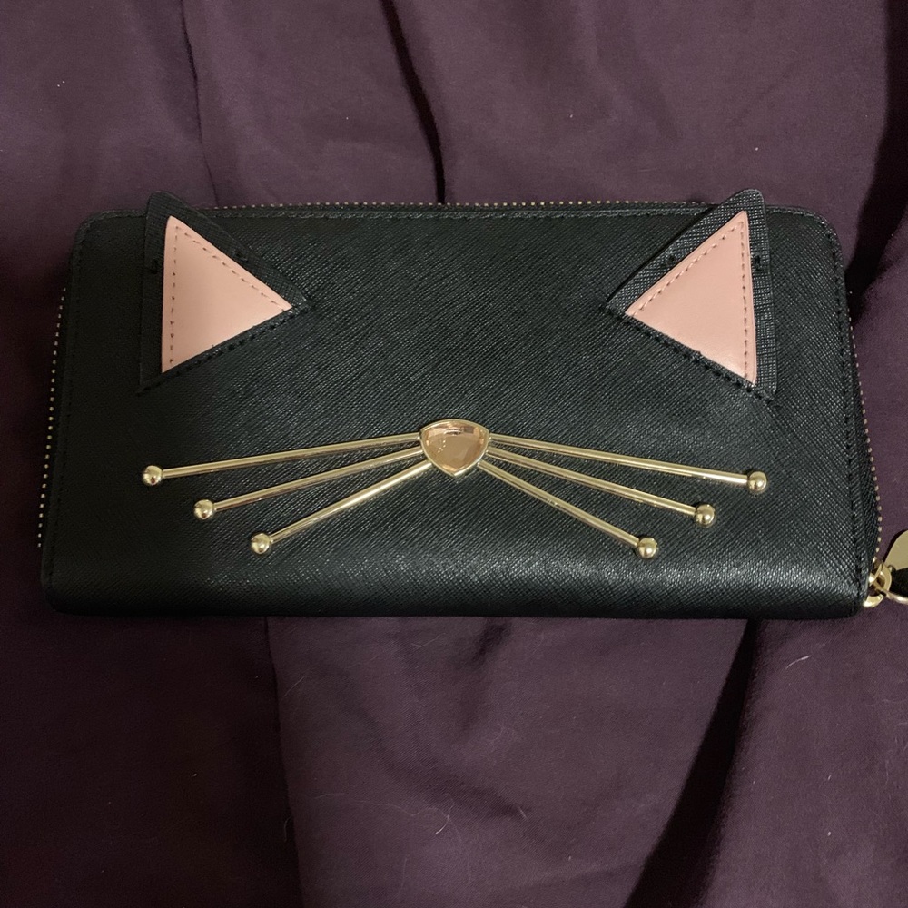 Kate spade cat wallet